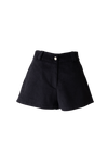 Mini shorts veludo cotelê preto