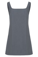Vestido curto cinza