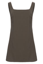 Vestido curto oliva