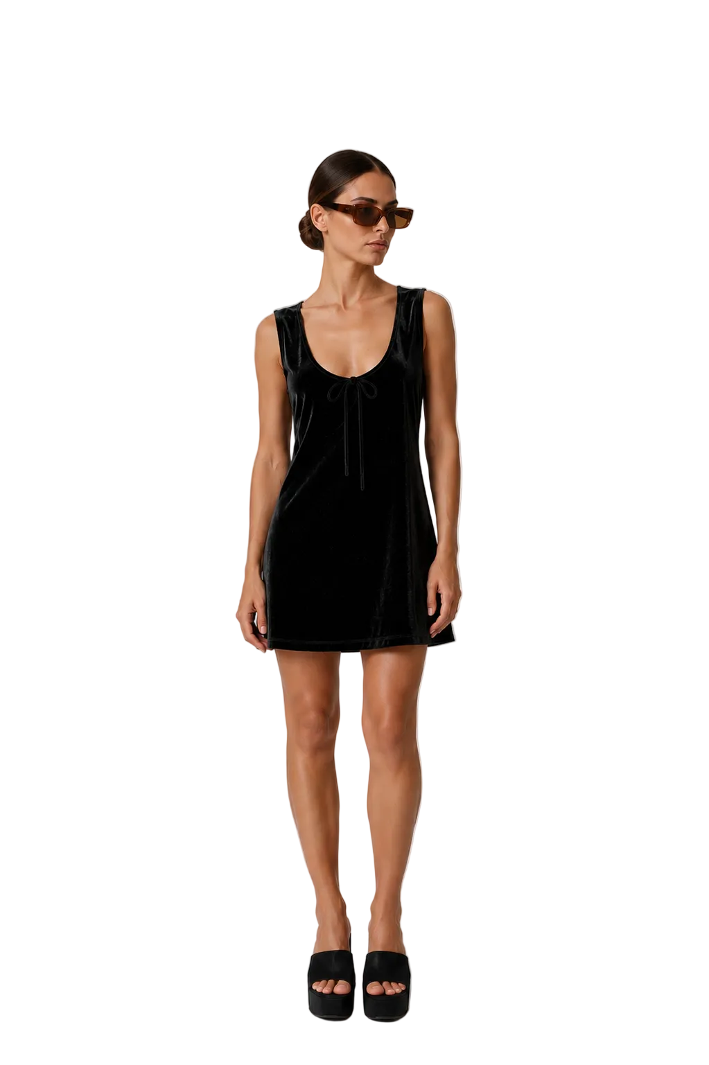 Vestido Veludo Trio