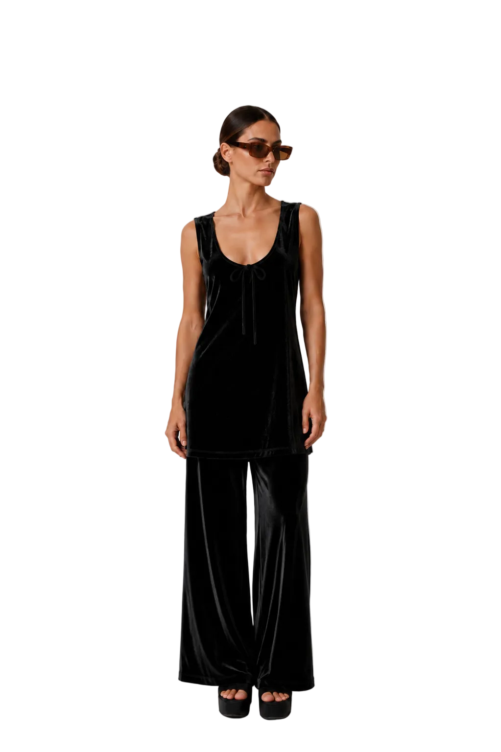 Calça Veludo Wide Leg