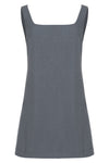 Vestido curto cinza