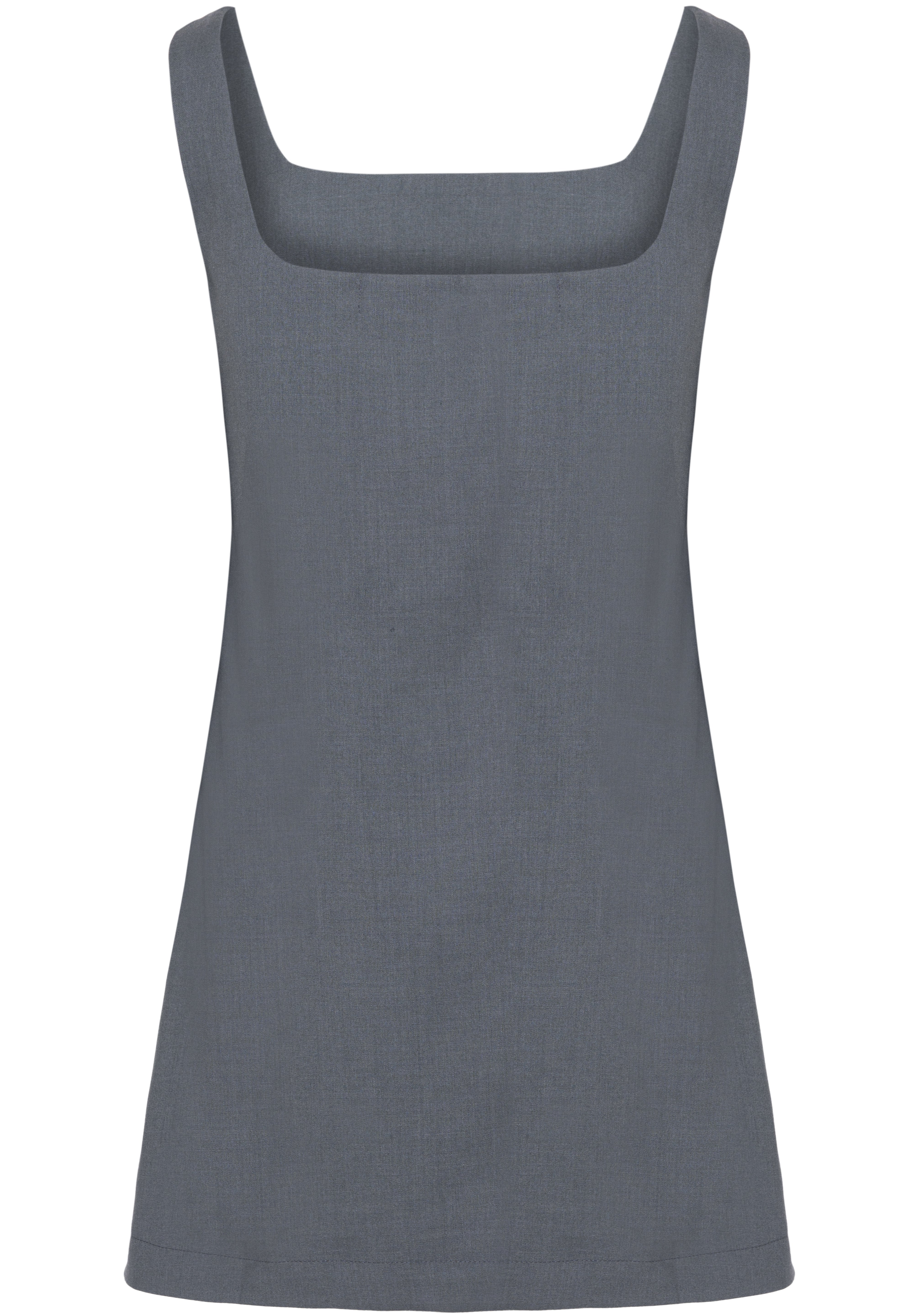 Vestido curto cinza