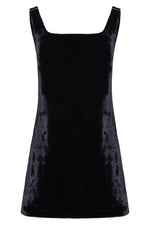 Vestido curto veludo