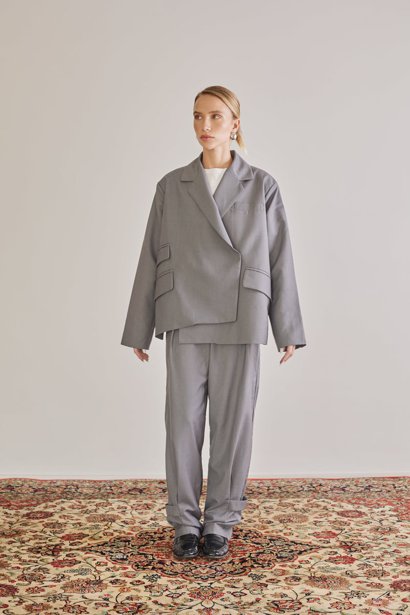 Asymmetric Blazer - Têre Studio