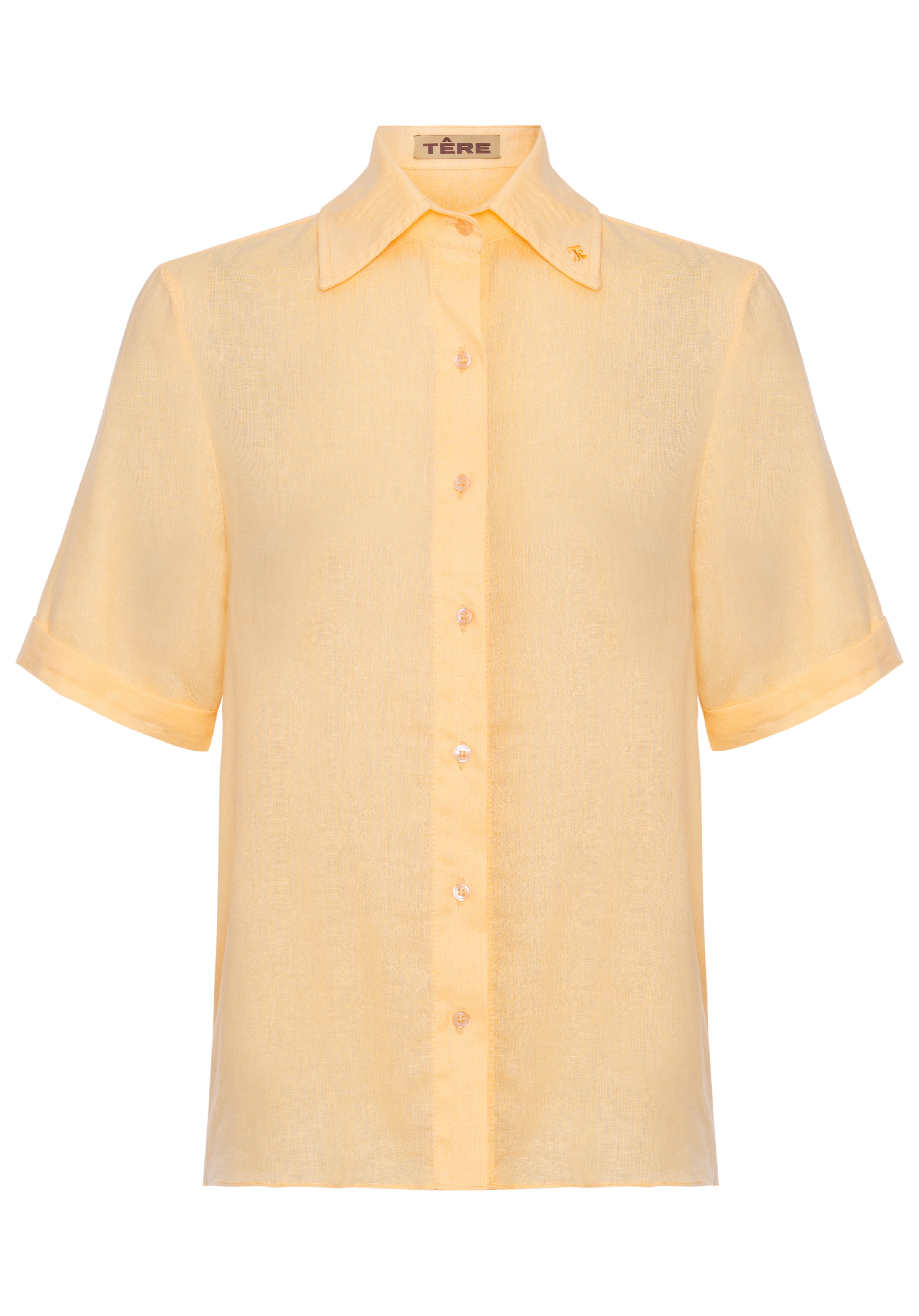 Camisa Amarela Linho - Têre Studio