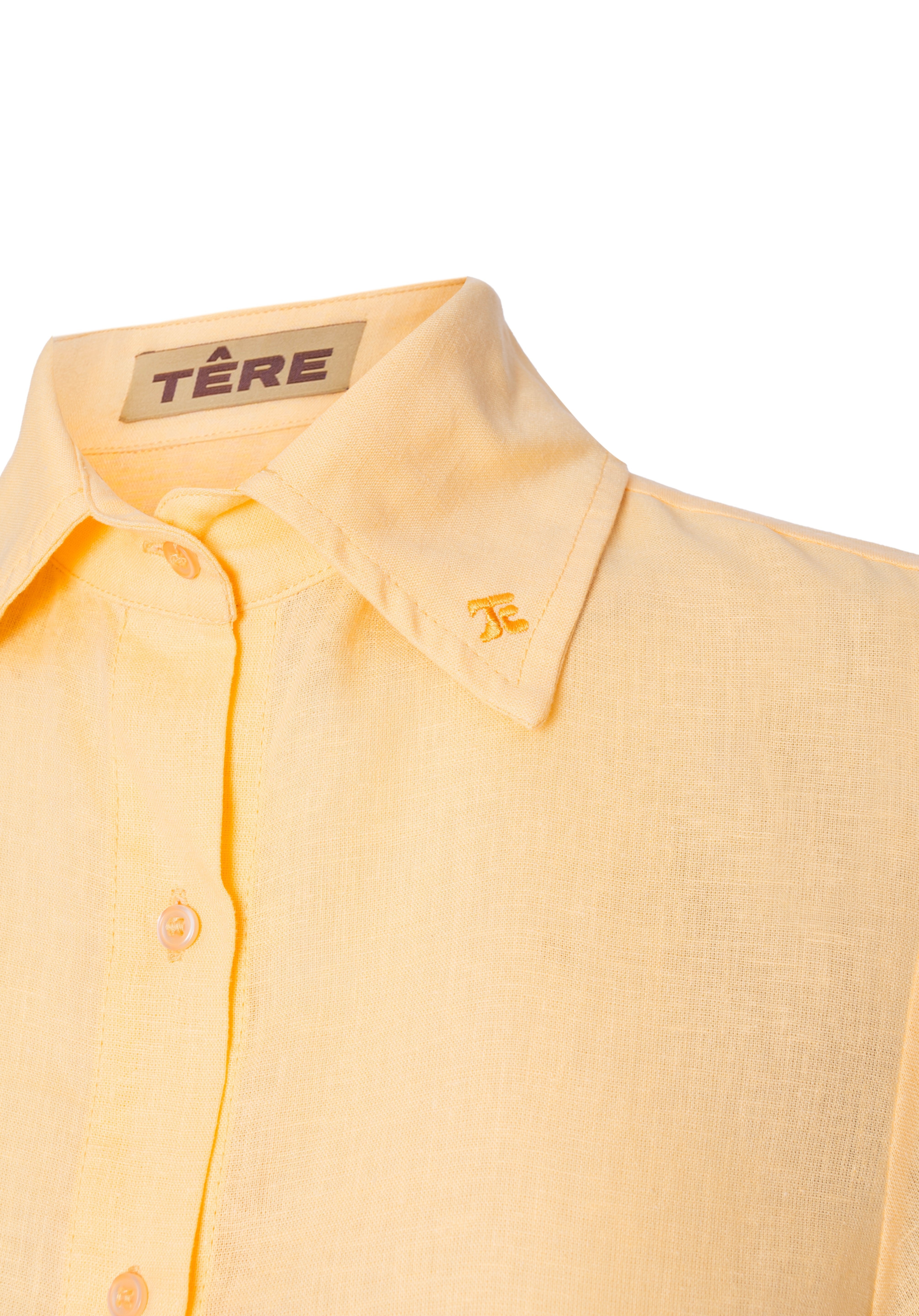 Camisa Amarela Linho - Têre Studio