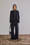 Mock Neck Denim Jacket - Têre Studio