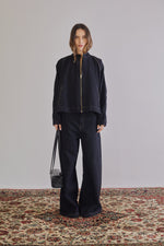 Mock Neck Denim Jacket - Têre Studio