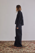 Mock Neck Denim Jacket - Têre Studio