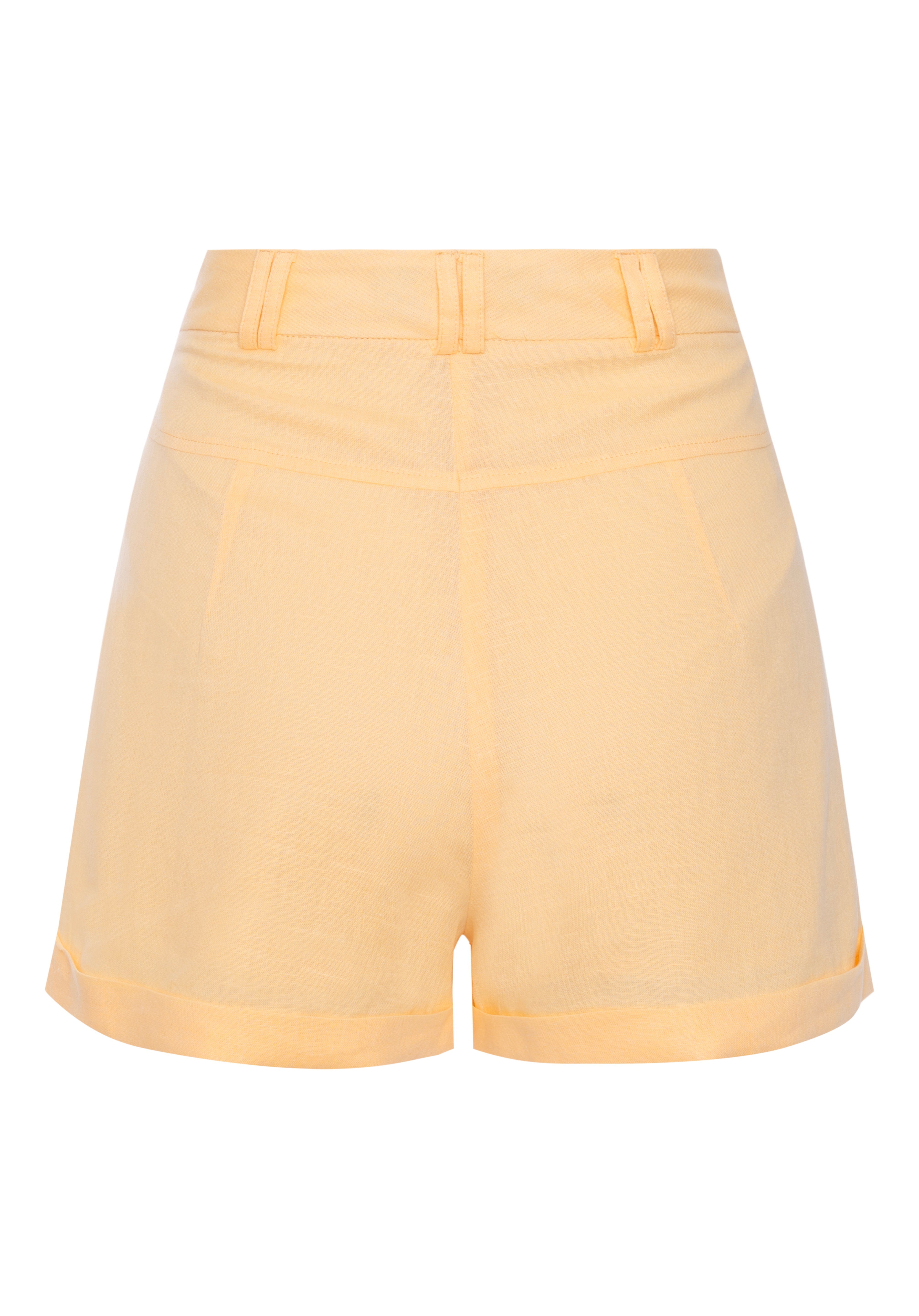 Shorts Amarelo Linho - Têre Studio