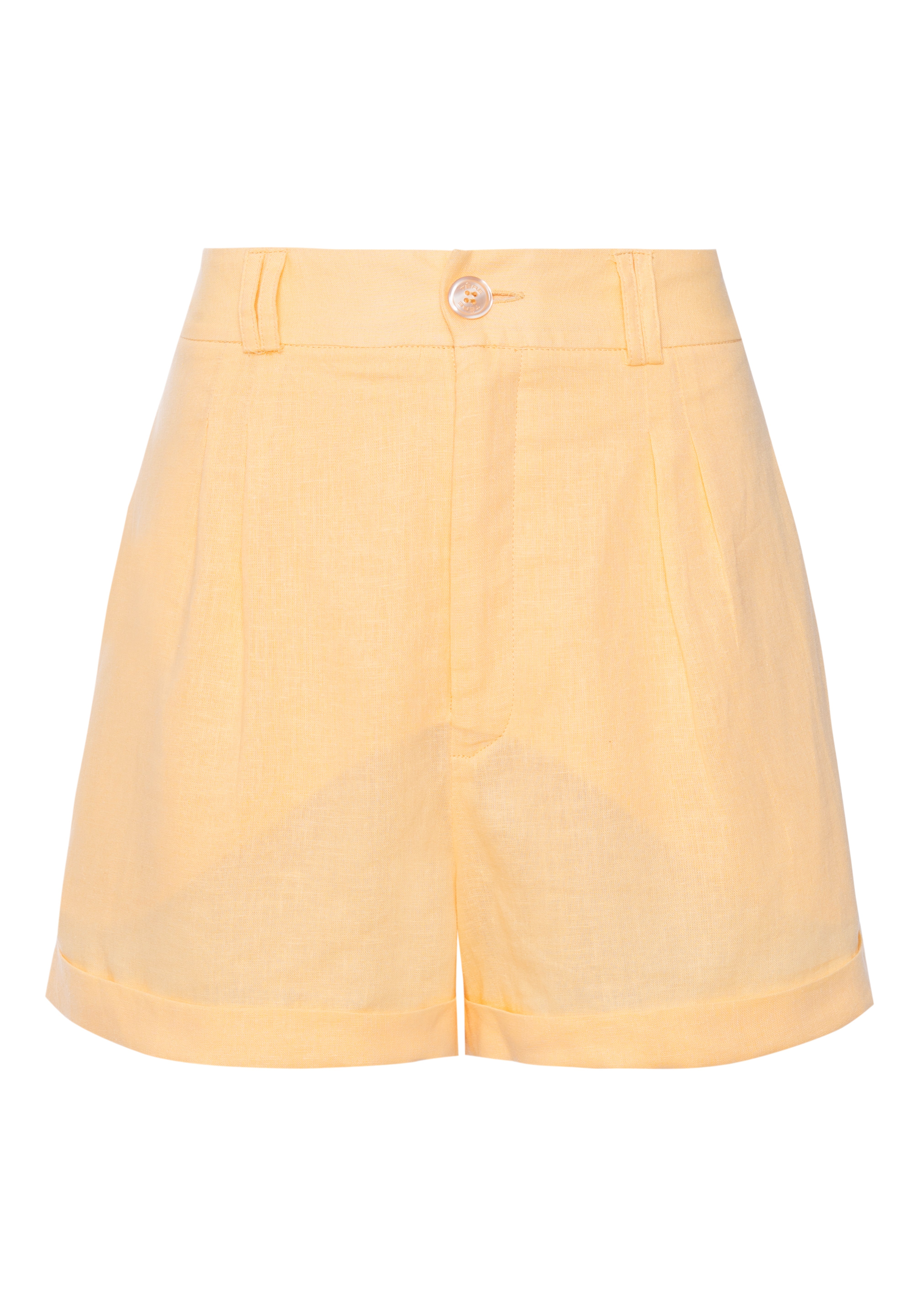 Shorts Amarelo Linho - Têre Studio
