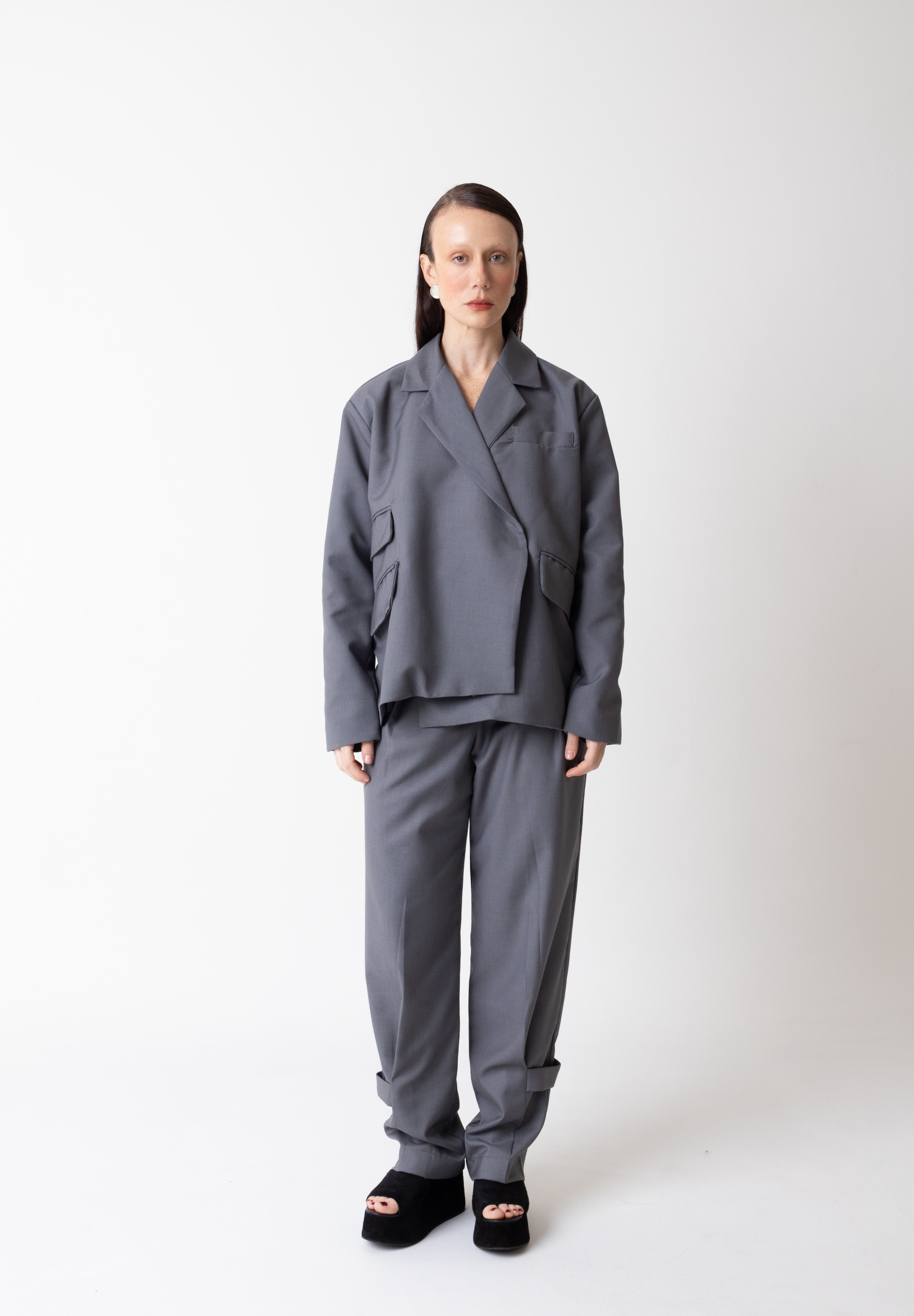 Strap Tailored Pants - Têre Studio