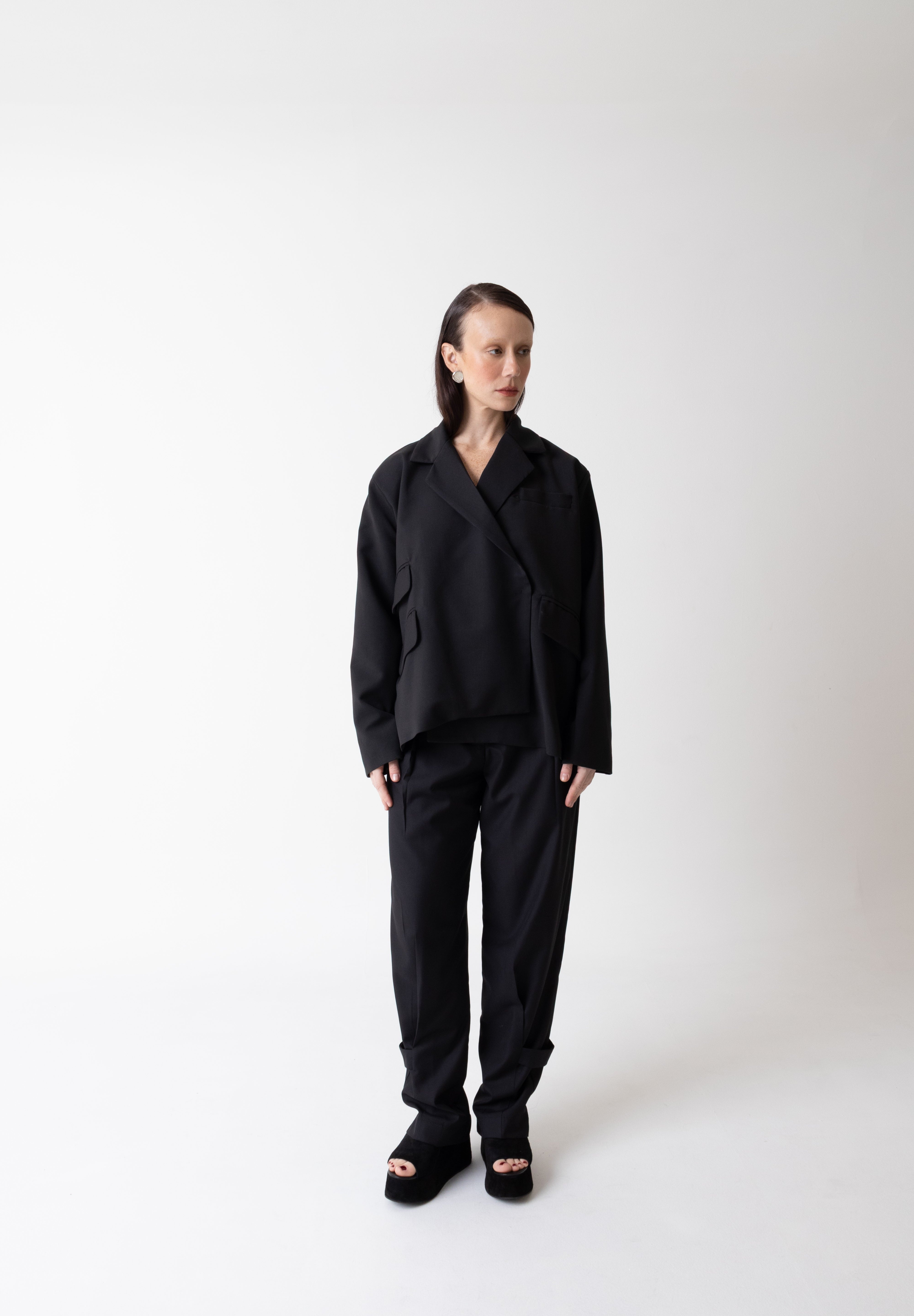 Strap Tailored Pants - Têre Studio
