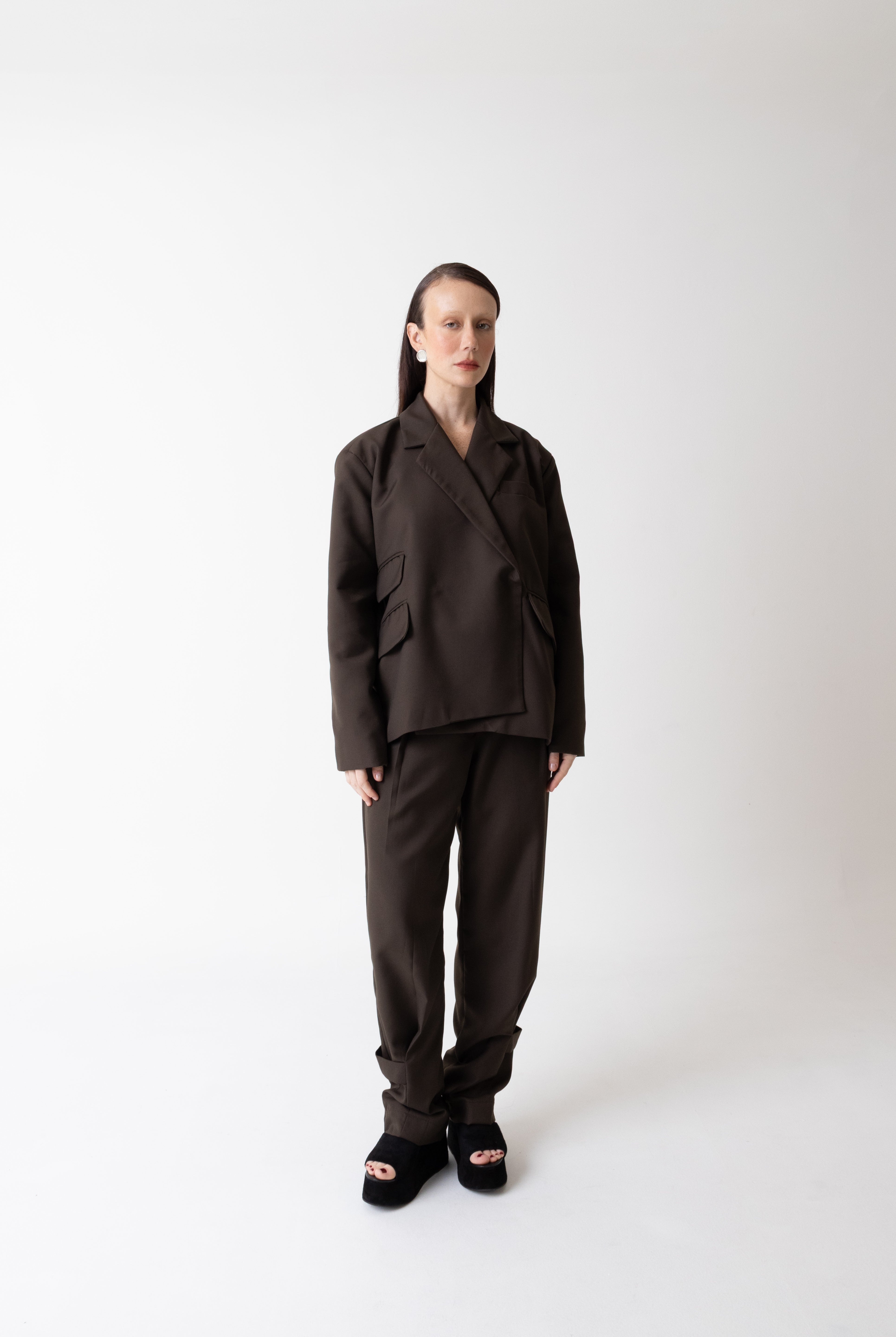 Strap Tailored Pants - Têre Studio