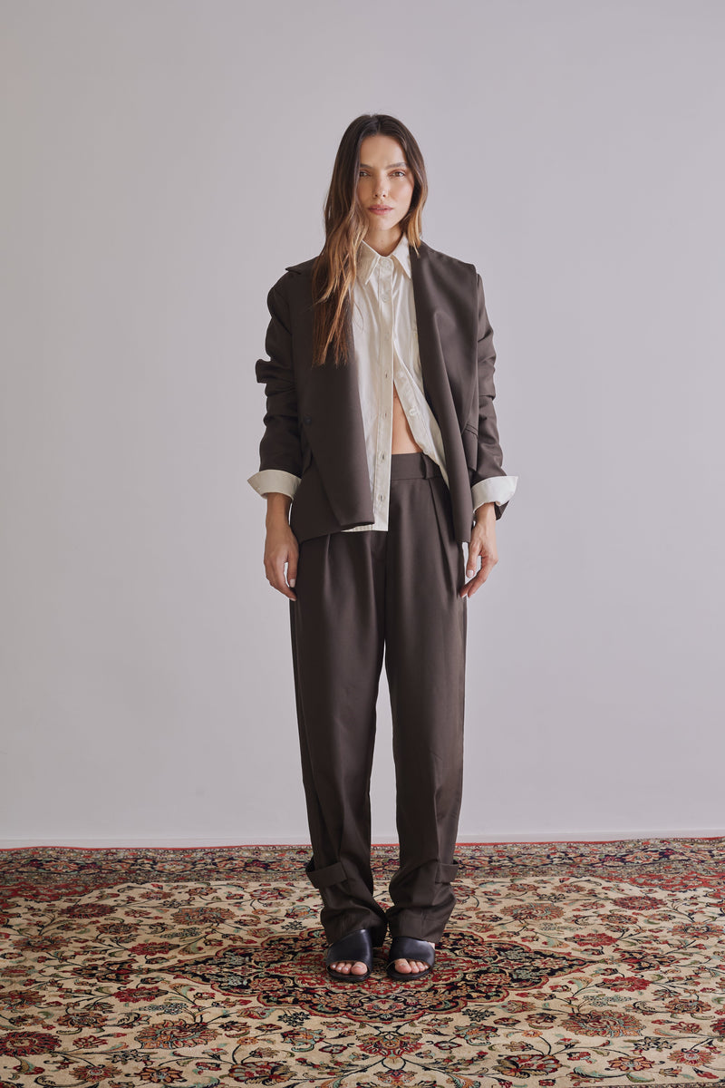 Strap Tailored Pants - Têre Studio