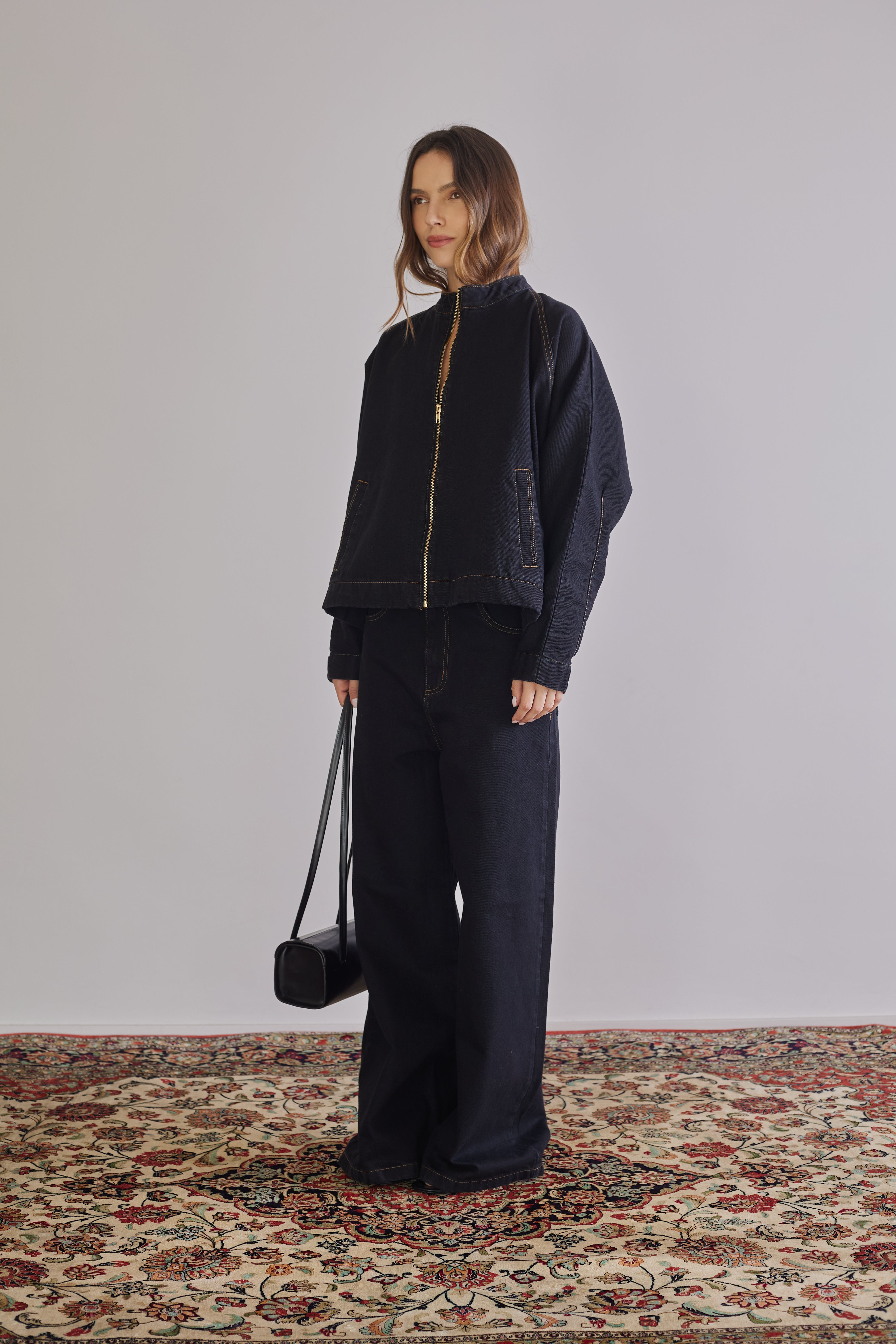 Wide Leg Denim Pants - Têre Studio